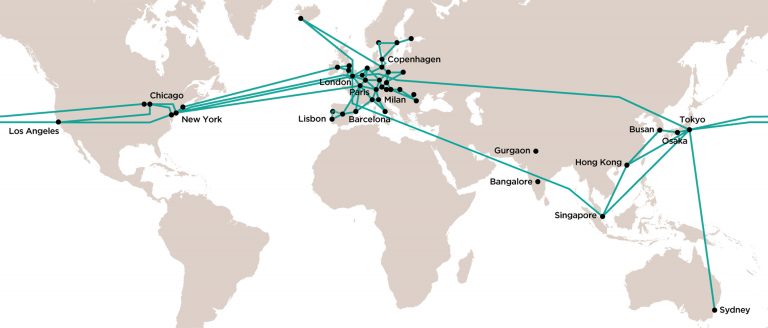 Colt Network Area Map
