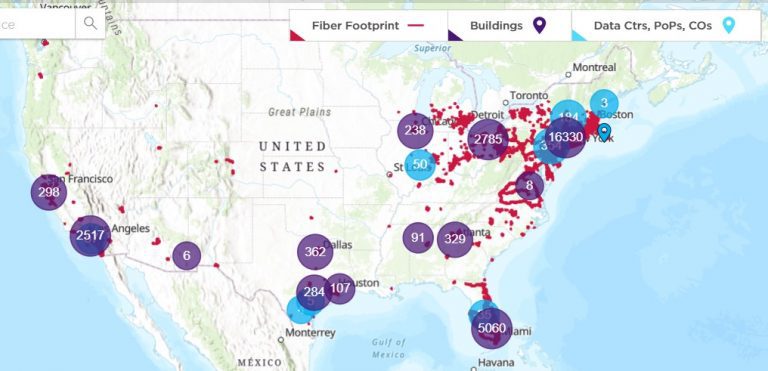 Crown Castle Network Map