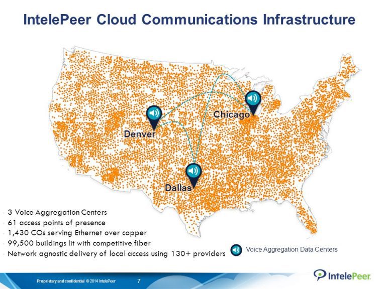 Intelepeer Network Area Map
