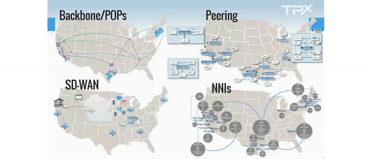 TPX Network Area Map