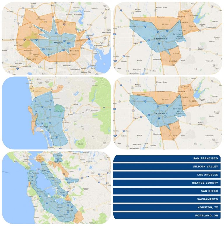WiLine Network Area Map