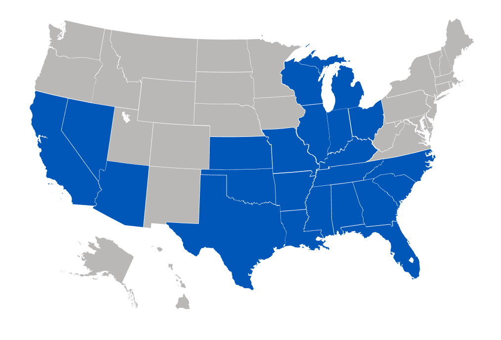 ATT business network area map